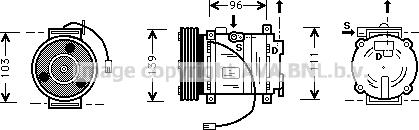 Prasco MZK007 - Компресор, кондиціонер autozip.com.ua