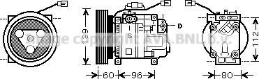 Prasco MZK199 - Компресор, кондиціонер autozip.com.ua