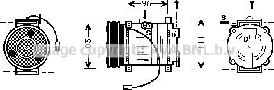 Prasco MZK133 - Компресор, кондиціонер autozip.com.ua