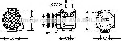 Prasco MZK170 - Компресор, кондиціонер autozip.com.ua