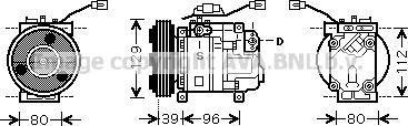 Prasco MZK200 - Компресор, кондиціонер autozip.com.ua