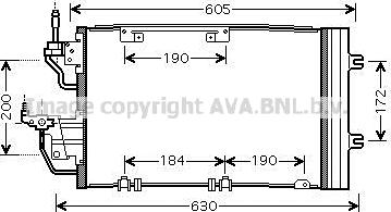 Prasco OL5454D - Конденсатор, кондиціонер autozip.com.ua