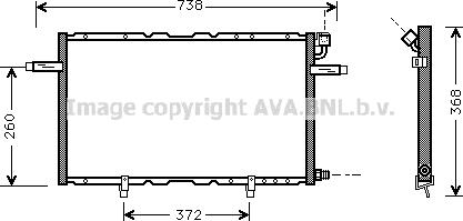 Prasco OL5297 - Конденсатор, кондиціонер autozip.com.ua