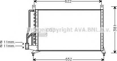 Prasco OL5230 - Конденсатор, кондиціонер autozip.com.ua