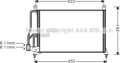 Prasco OL5231 - Конденсатор, кондиціонер autozip.com.ua