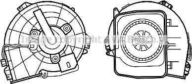 Prasco OL8615 - Електродвигун, вентиляція салону autozip.com.ua