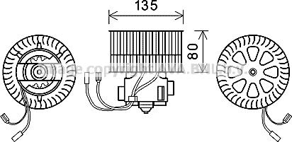 Prasco OL8631 - Електродвигун, вентиляція салону autozip.com.ua