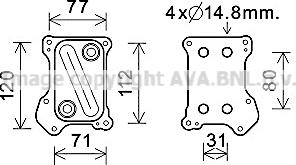 Prasco OL3686 - Масляний радіатор, рухове масло autozip.com.ua