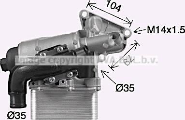 Prasco OL3710H - Масляний радіатор, рухове масло autozip.com.ua