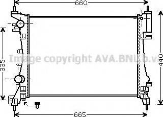 Prasco OL2408 - Радіатор, охолодження двигуна autozip.com.ua