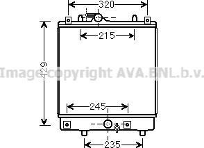 Prasco OL2542 - Радіатор, охолодження двигуна autozip.com.ua