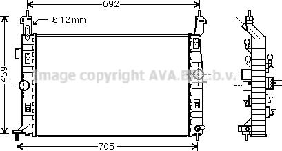 Prasco OL2583 - Радіатор, охолодження двигуна autozip.com.ua