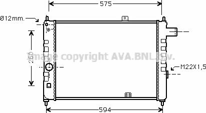 Prasco OL2055 - Радіатор, охолодження двигуна autozip.com.ua