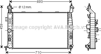 Prasco OL2345 - Радіатор, охолодження двигуна autozip.com.ua