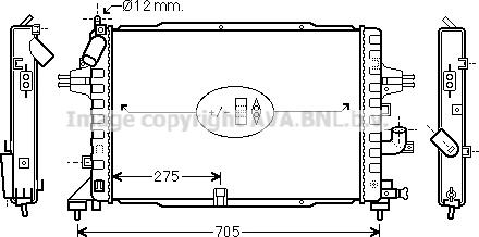 Prasco OL2364 - Радіатор, охолодження двигуна autozip.com.ua