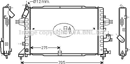 Prasco OL2383 - Радіатор, охолодження двигуна autozip.com.ua