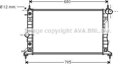 Prasco OL2324 - Радіатор, охолодження двигуна autozip.com.ua