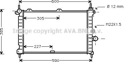 Prasco OL2266 - Радіатор, охолодження двигуна autozip.com.ua