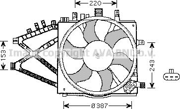 Prasco OL7521 - Вентилятор, охолодження двигуна autozip.com.ua