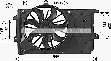 Prasco OL7527 - Вентилятор, охолодження двигуна autozip.com.ua