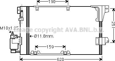 Prasco OLA5251D - Конденсатор, кондиціонер autozip.com.ua