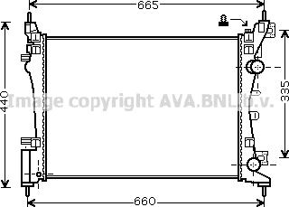 Prasco OLA2408 - Радіатор, охолодження двигуна autozip.com.ua