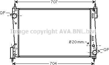 Prasco OLA2423 - Радіатор, охолодження двигуна autozip.com.ua