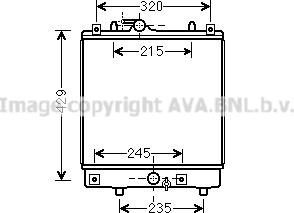 Prasco OLA2542 - Радіатор, охолодження двигуна autozip.com.ua