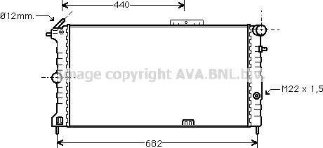 Prasco OLA2190 - Радіатор, охолодження двигуна autozip.com.ua