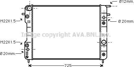 Prasco OLA2193 - Радіатор, охолодження двигуна autozip.com.ua