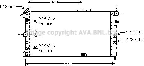 Prasco OLA2173 - Радіатор, охолодження двигуна autozip.com.ua