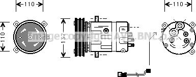 Prasco OLAK290 - Компресор, кондиціонер autozip.com.ua