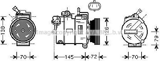 Prasco OLK376 - Компресор, кондиціонер autozip.com.ua