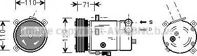 Prasco OLK276 - Компресор, кондиціонер autozip.com.ua