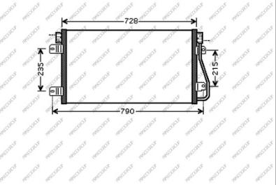 Prasco OP952C002 - Конденсатор, кондиціонер autozip.com.ua