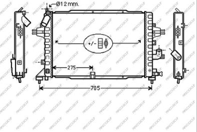 Prasco OP410R006 - Радіатор, охолодження двигуна autozip.com.ua