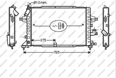 Prasco OP410R003 - Радіатор, охолодження двигуна autozip.com.ua