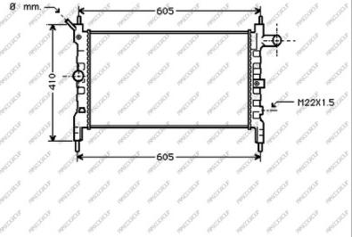 Prasco OP013R002 - Радіатор, охолодження двигуна autozip.com.ua