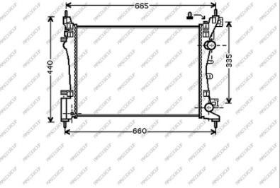 Prasco OP034R002 - Радіатор, охолодження двигуна autozip.com.ua