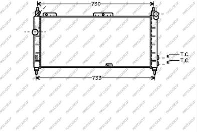 Prasco OP028R005 - Радіатор, охолодження двигуна autozip.com.ua