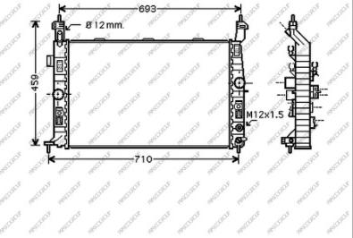 Prasco OP352R004 - Радіатор, охолодження двигуна autozip.com.ua