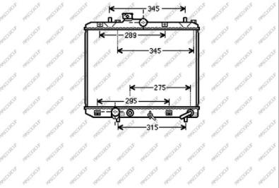 Prasco OP305R003 - Радіатор, охолодження двигуна autozip.com.ua