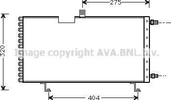 Prasco PE5158 - Конденсатор, кондиціонер autozip.com.ua