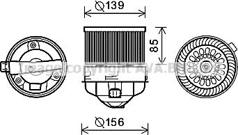 Prasco PE8370 - Електродвигун, вентиляція салону autozip.com.ua