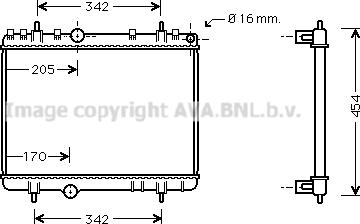 Prasco PE2265 - Радіатор, охолодження двигуна autozip.com.ua