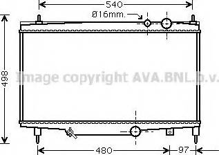 Prasco PE2230 - Радіатор, охолодження двигуна autozip.com.ua