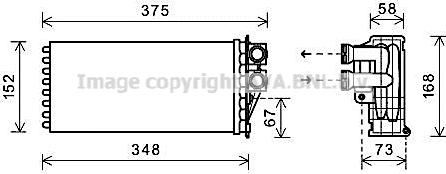 Prasco PEA6359 - Теплообмінник, опалення салону autozip.com.ua