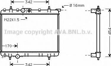 Prasco PEA2248 - Радіатор, охолодження двигуна autozip.com.ua