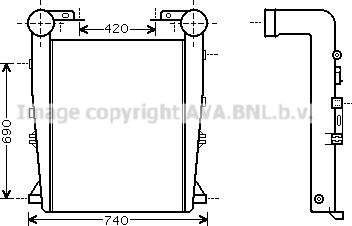 Prasco RE4033 - Интеркулер autozip.com.ua