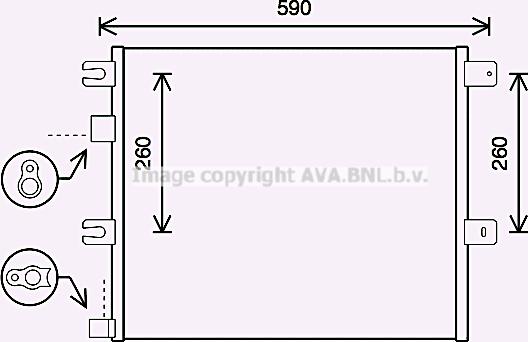 Prasco RE5124 - Конденсатор, кондиціонер autozip.com.ua